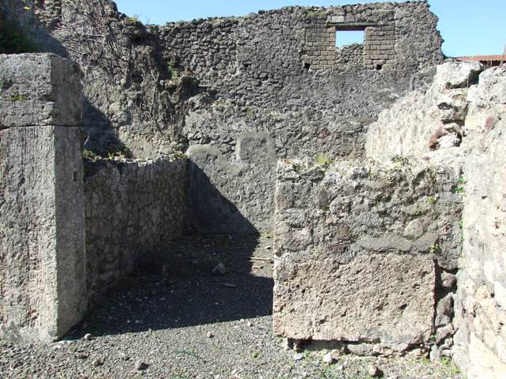 VIII.5.2 Pompeii.  March 2009.  Doorway to Room 2. Cubiculum.