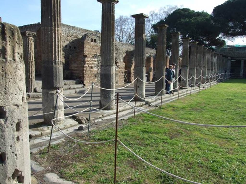 VIII.7.16 Pompeii. December 2007. North east corner. Looking south along east side.