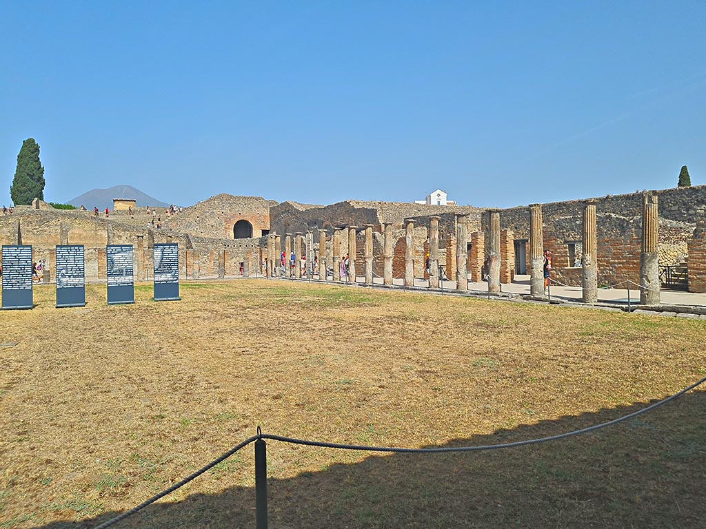 VIII.7.16 Pompeii. September 2024.
Looking north-east towards east side, from south side. Photo courtesy of Giuseppe Ciaramella.