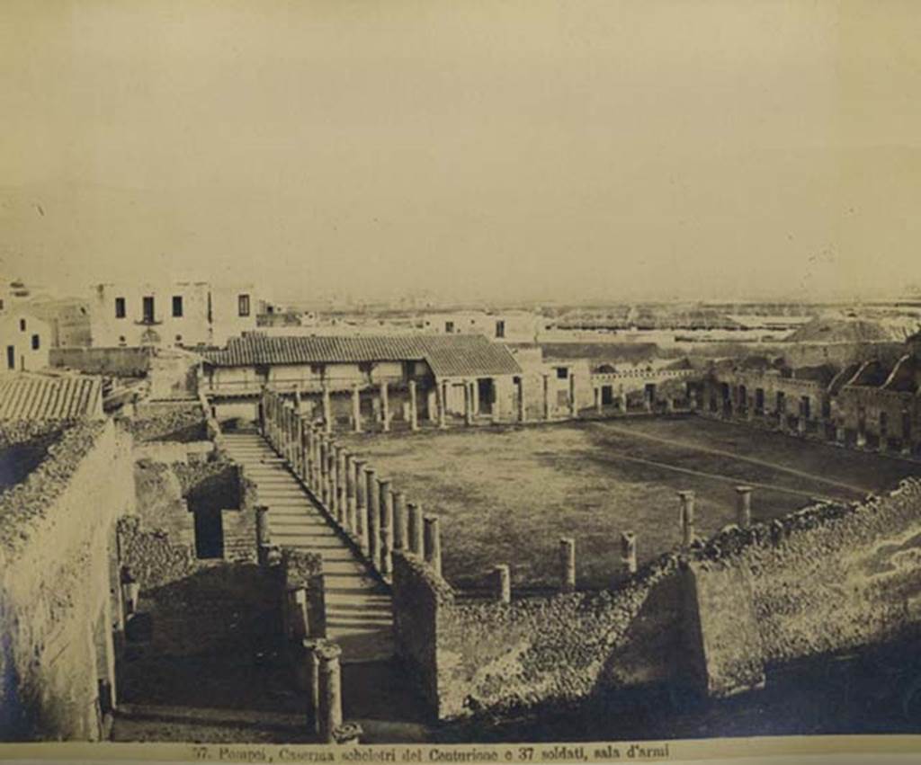 VIII.7.16 Pompeii. Mid 1890’s. Photograph by Esposito, numbered 57. Looking south and west from above east side. Photo courtesy of Rick Bauer.