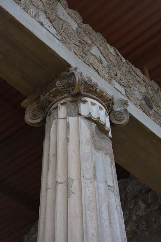 IX.1.20 Pompeii. September 2019. Room 2, west side of atrium. Capital on Ionic column.
Foto Annette Haug, ERC Grant 681269 DÉCOR