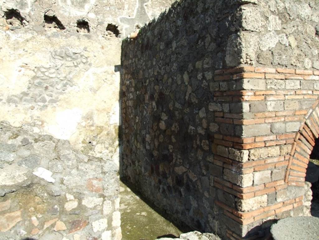 IX.3.12 Pompeii. March 2009. Doorway to room on north side of oven.
