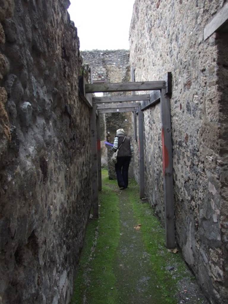 IX.8.6 Pompeii. March 2009.   Room 35, Corridor leading west