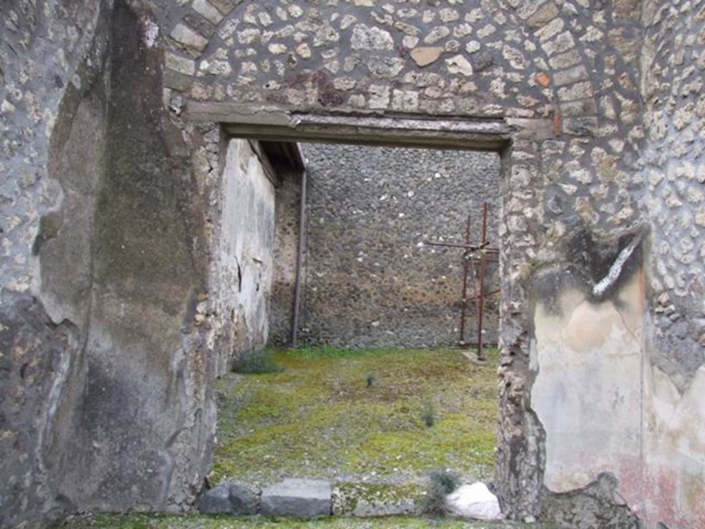 IX.8.6 Pompeii. March 2009.   Doorway to Room 44, Large room of IX.8.3. Looking west.