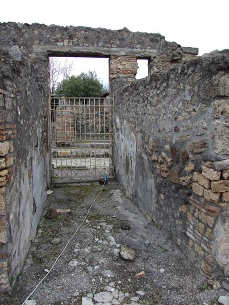 IX.8.6 Pompeii. March 2009.   Room 44, Entrance fauces of IX.8.3. Looking north onto Via Nola.