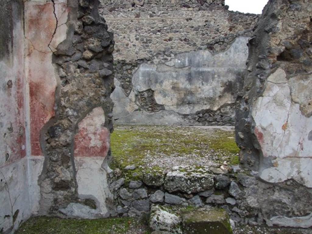 IX.8.6 Pompeii. March 2009.    Room 31. Steps leading to Room 32, Apodyterium.