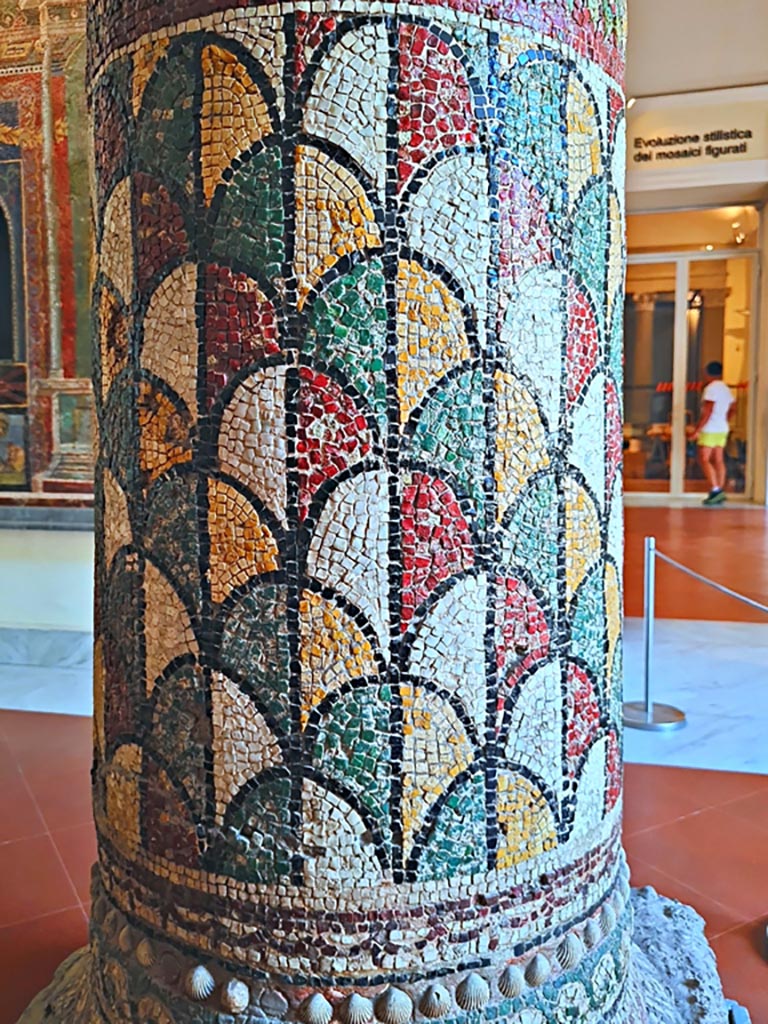 HGE12 Pompeii. Undated watercolour by Luigi Bazzani, looking east towards large niche containing smaller niche and fountain.
(This is described as being Mosaic Fountain, House of the Madusa or Medusa.) 
Photo  Victoria and Albert Museum. Inventory number 7774.
