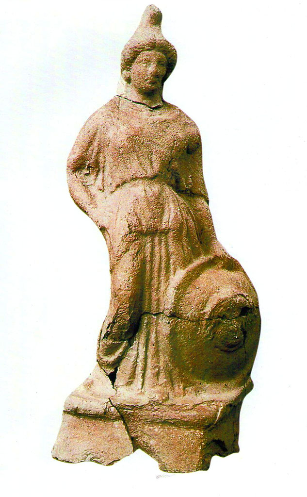 Stabia Temple of Athena. Sanctuary in località privati. Statue of Minerva.