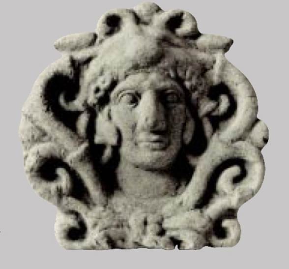 Stabia Temple of Athena. Sanctuary in località privati. Antefix.