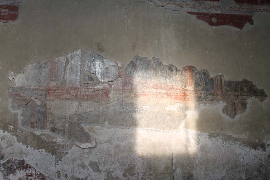 III.11 Herculaneum. March 2014. Room 6, detail from north wall of atrium.
Foto Annette Haug, ERC Grant 681269 DÉCOR.
