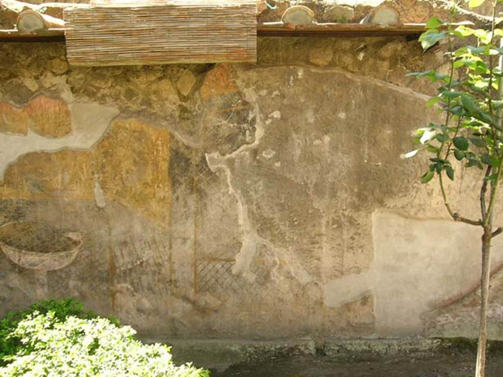 III.11 Herculaneum. May 2005. South wall of garden peristyle. Photo courtesy of Nicolas Monteix.