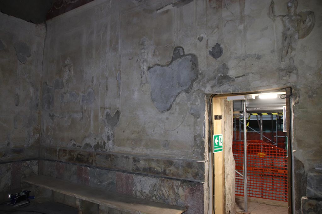 Herculaneum Suburban Baths. October 2025. Tepidarium, east wall. Photo courtesy of Klaus Heese.