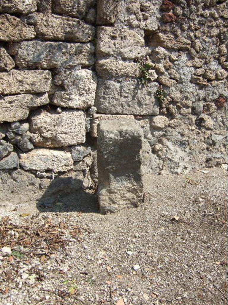 Stone or altar in roadway at north-west tip of I.25. December 2006.