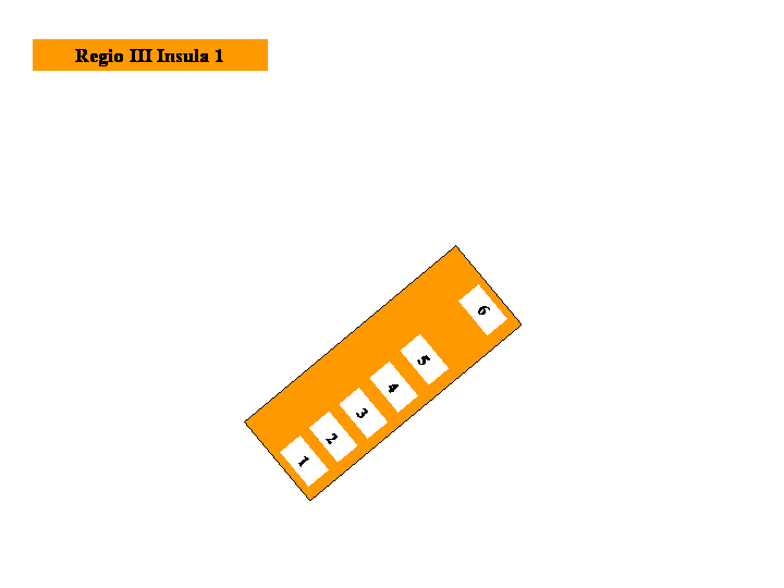 Pompeii Regio III(3) Insula 1. Plan of entrances 1 to 6