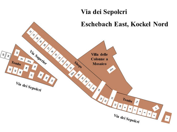 Pompeii Herculaneum Gate East (North). Tombs, villas and the Via dei Sepolcri