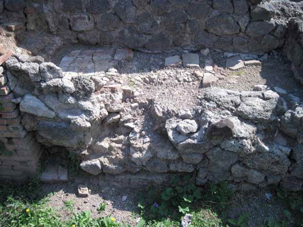 I.1.8 Pompeii. October 2024. Looking towards south wall of entrance room, with doorway leading to I.1.6. Photo courtesy of Klaus Heese.