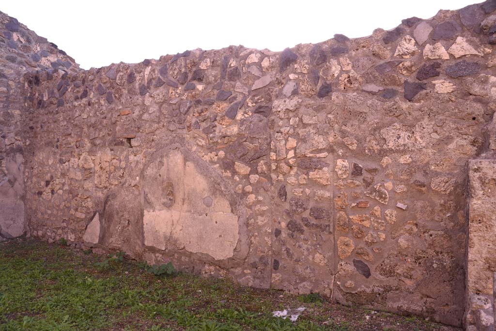 I.4.7 Pompeii. October 2019. South wall of triclinium.
Foto Tobias Busen, ERC Grant 681269 DÉCOR.
