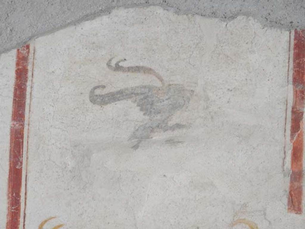 I.6.7 Pompeii. May 2016. Detail from upper area of south end of west wall. Photo courtesy of Buzz Ferebee.
