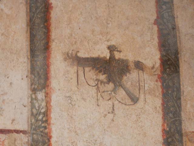 I.6.7 Pompeii. May 2016. Detail from north end of west wall. Photo courtesy of Buzz Ferebee.
