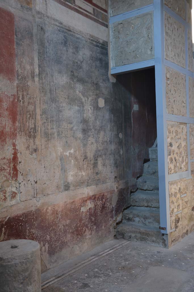 I.6.15 Pompeii. March 2019. Room 3, stairs to upper floor in north-west corner of atrium 4.    
Foto Annette Haug, ERC Grant 681269 DCOR
