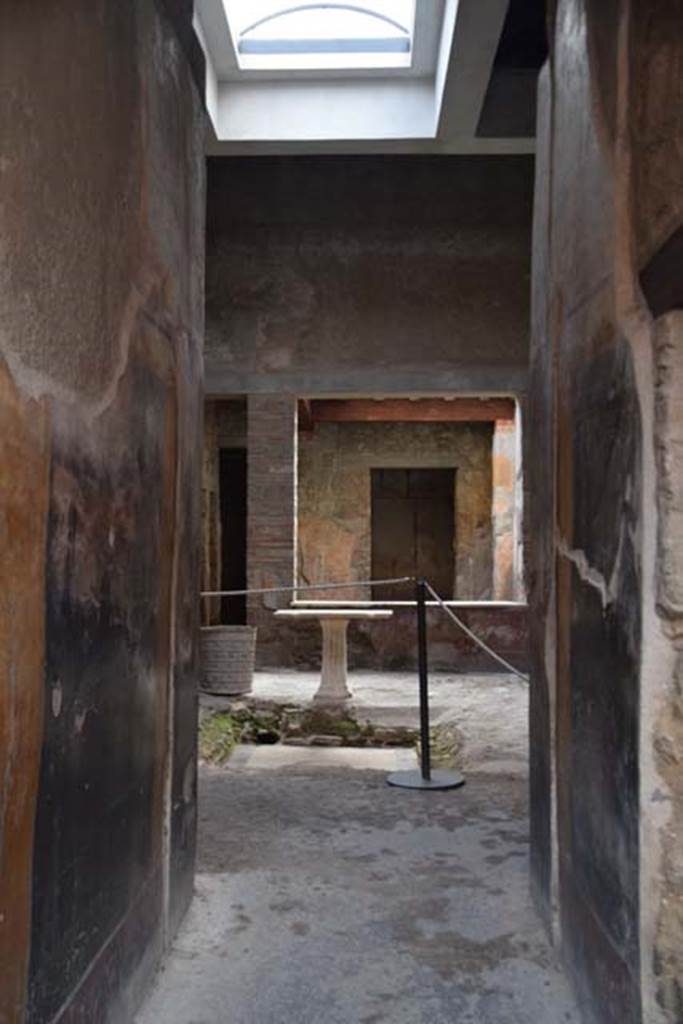 I.7.3 Pompeii. November 2014. Looking south along corridor leading to atrium.
Photo courtesy of Marie Schulze.
