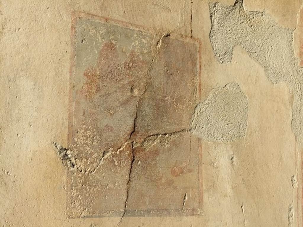 I.7.10 Pompeii. December 2006. 
Remains of still life painting from north wall of vestibule, leading to blocked doorway.
