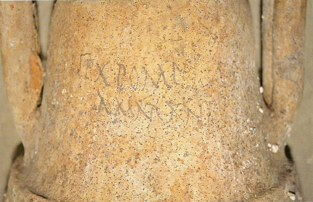 10912 Amphora graffitoSEX POMPEIUS AMARANTUS
