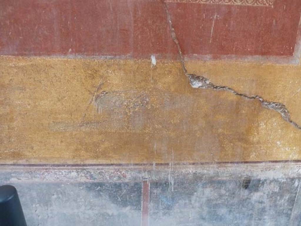I.10.4 Pompeii. September 2015. East wall in south-east corner, with doorway to corridor 9, on right.