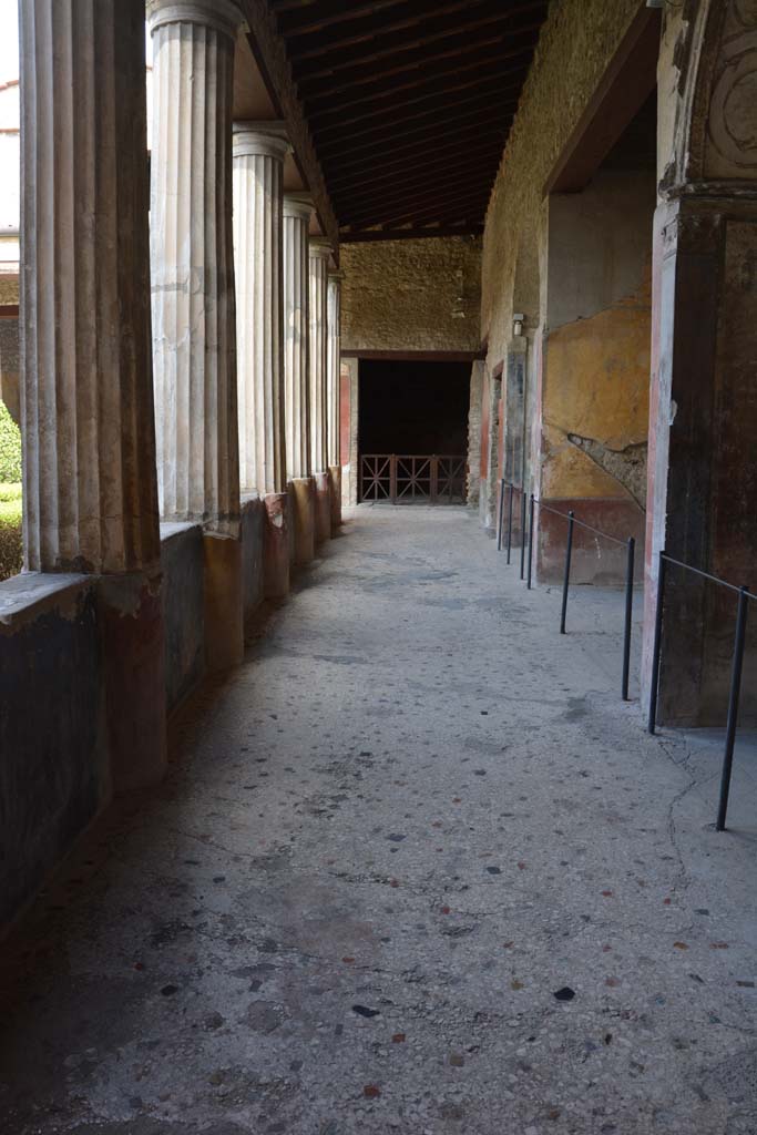 I.10.4 Pompeii. September 2019. Looking east along south portico flooring.
Foto Annette Haug, ERC Grant 681269 DÉCOR.
