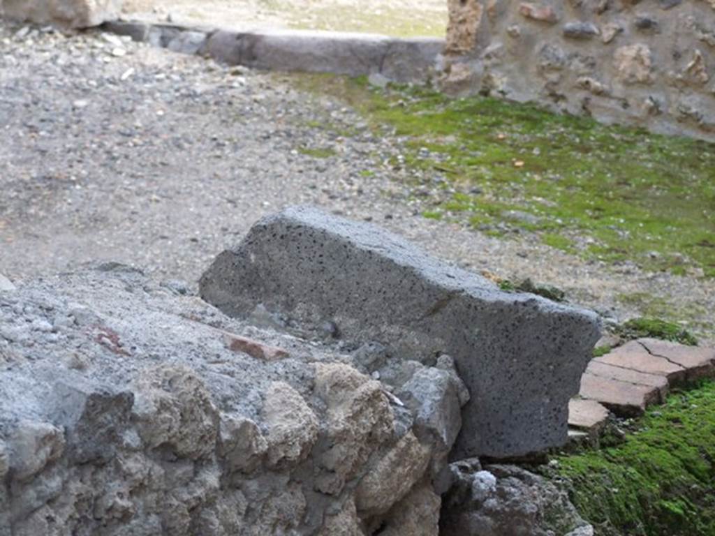 I.11.1 Pompeii.  Caupona.  Remains of south end of counter.  Hearth?