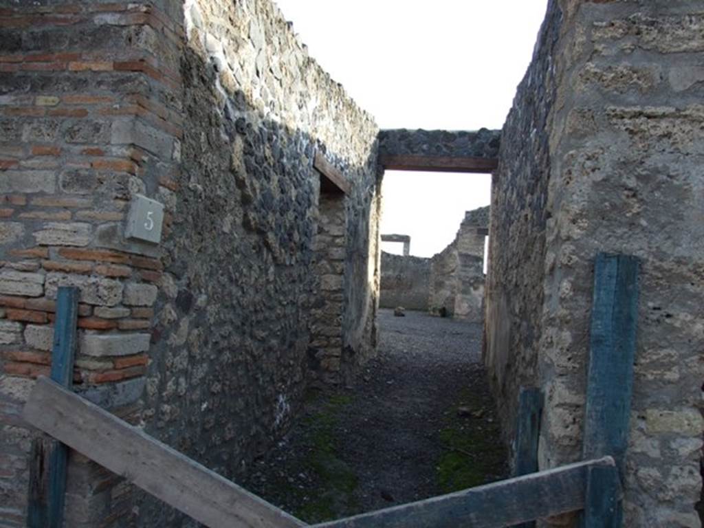 I.11.5 Casa di Lollius Synhodus or Casa di Lucius Habonius Primus.  Entrance corridor.