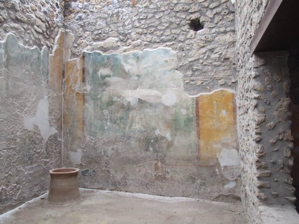 I.11.6 Pompeii. March 2009. Room 6, west wall of garden area with remains of garden painting.