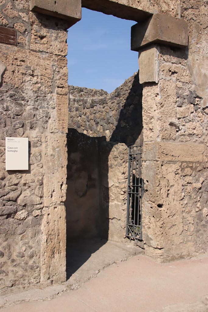 I.13.12 Pompeii. October 2023. Entrance doorway. Photo courtesy of Klaus Heese.