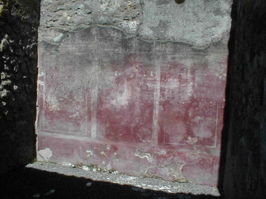 I.21.2 Pompeii. May 2005. East wall of cubiculum.
