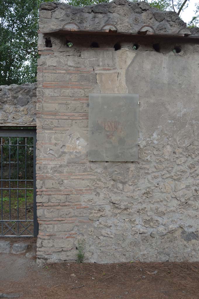II.3.9 Pompeii. October 2017. East of entrance doorway, graffiti.
Foto Taylor Lauritsen, ERC Grant 681269 DCOR.
