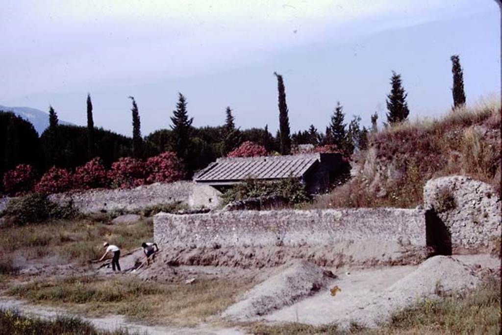II.5 Pompeii. 1966. Looking west towards the east wall of the unexcavated structure in north-west corner. Photo by Stanley A. Jashemski.
Source: The Wilhelmina and Stanley A. Jashemski archive in the University of Maryland Library, Special Collections (See collection page) and made available under the Creative Commons Attribution-Non Commercial License v.4. See Licence and use details.
J66f0456
