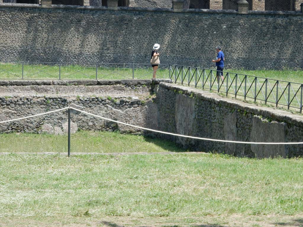 II.7 Pompeii. June 2019. Looking towards south-east corner and south wall of pool. Photo courtesy of Buzz Ferebee.