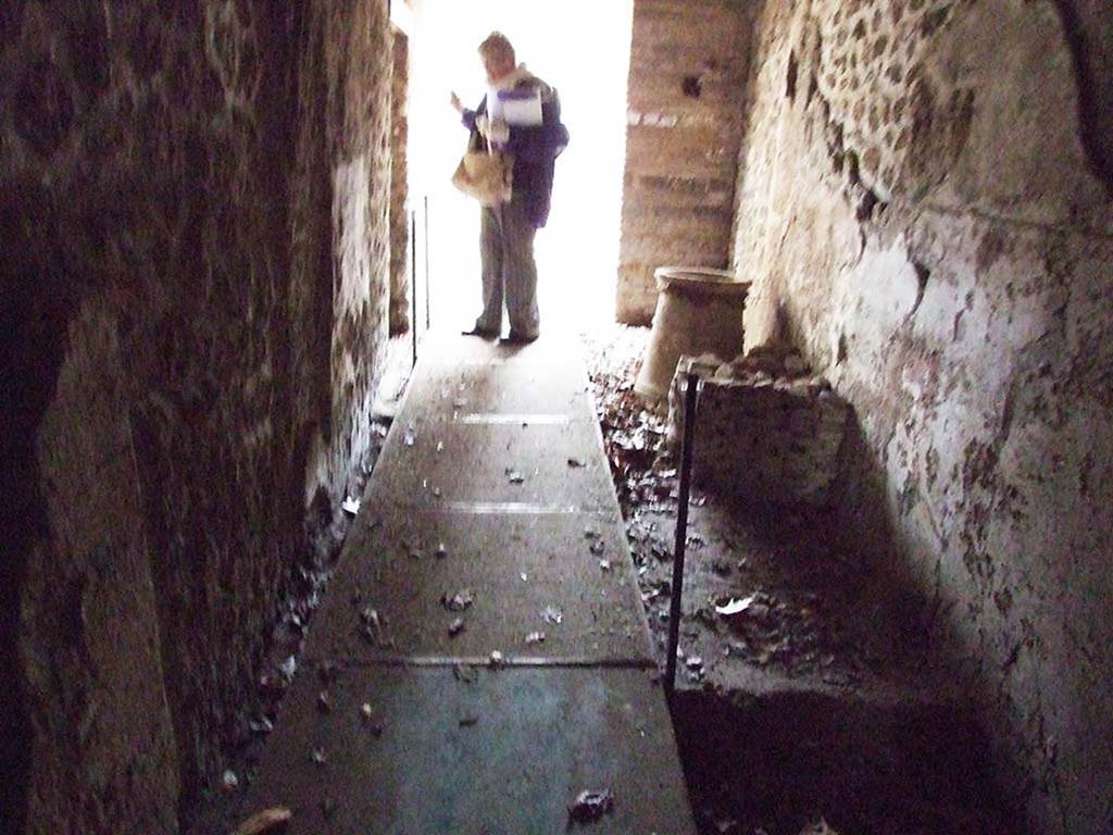 II.9.2 Pompeii. December 2007. Corridor room 5 to garden area 8.