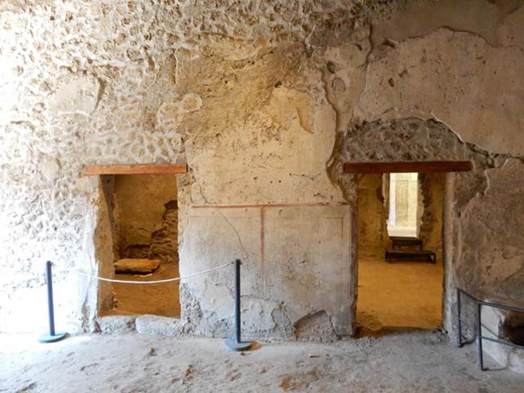 II.9.3, Pompeii. May 2018. Room 11, looking towards north wall of atrium, with doorway to room 13, on left, and room 10, on right. Photo courtesy of Buzz Ferebee. 


