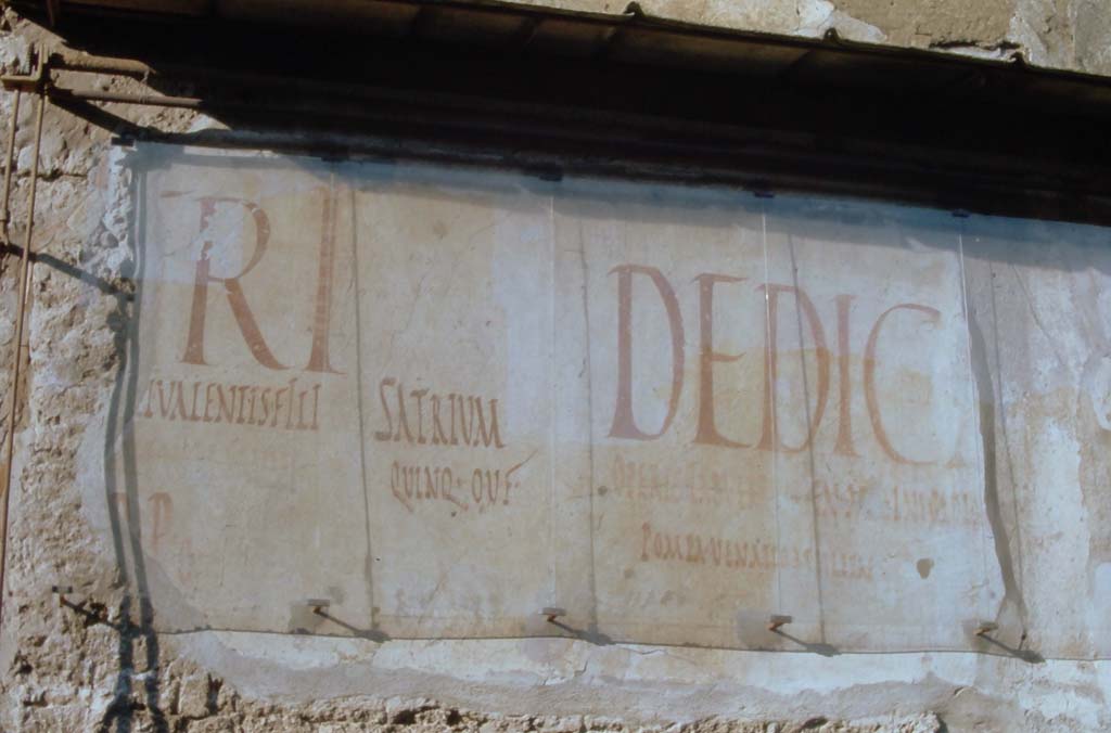 III.2.1 Pompeii. 4th December 1971. Graffiti. Photo courtesy of Rick Bauer, from Dr.George Fay’s slides collection.