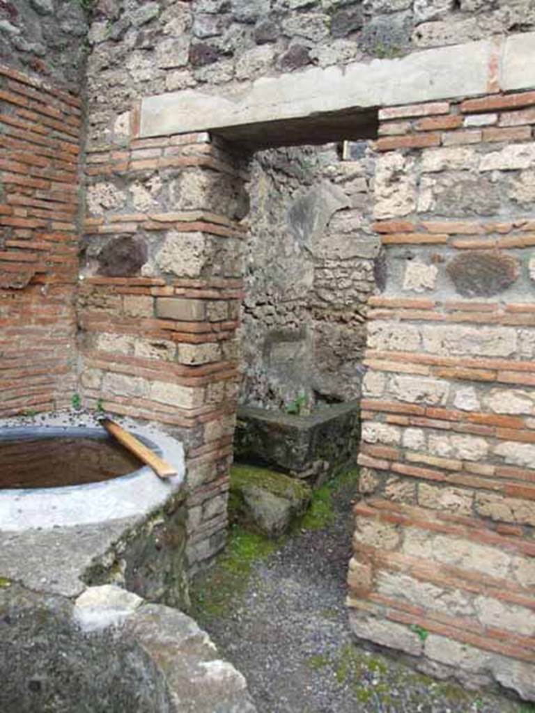 V.1.4 Pompeii. May 2010. Doorway to rear room in north-west corner.