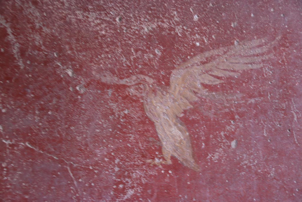 V.2.i Pompeii. October 2023. Corridor 10, detail from west wall. Photo courtesy of Klaus Heese.