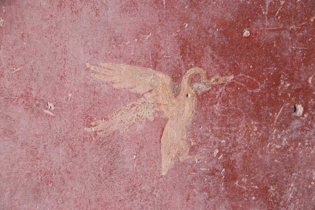 V.2.i Pompeii. October 2023. Corridor 10, detail from west wall. Photo courtesy of Klaus Heese.