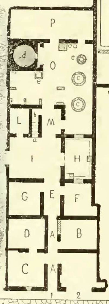 V.4.1 Pompeii. Plan from NdS.
See Notizie degli Scavi di Antichità, 1901, p. 256 fig. 1.
