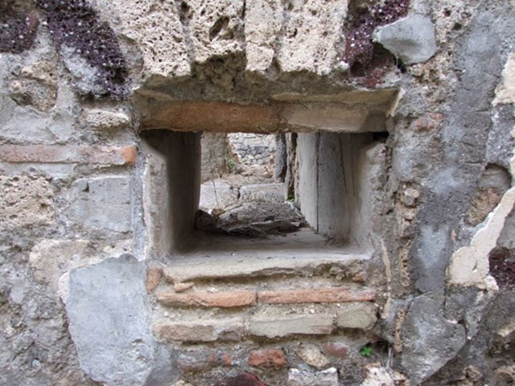 V.4.1 Pompeii. December 2007. Room to rear of bakery area, with opening into side of oven.