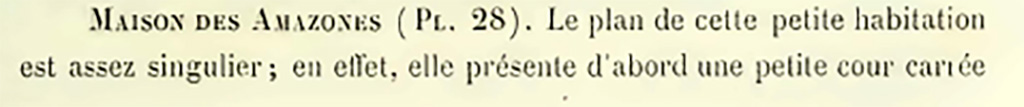 VI.2.14 Pompeii. 1870. Description of the house.
See Breton, Ernest. 1870. Pompeia, Guide de visite a Pompei, 3rd ed. Paris, Guerin, p. 309.
