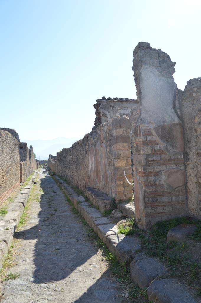 VI.2.29 Pompeii. October 2017. Looking south on Vicolo di Modesto, from entrance doorway.
Foto Taylor Lauritsen, ERC Grant 681269 DCOR.
