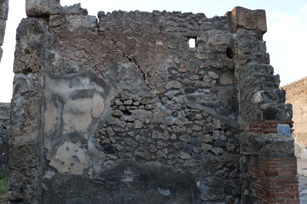 VI.7.8 Pompeii. December 2018. Looking towards north wall of shop. Photo courtesy of Aude Durand.