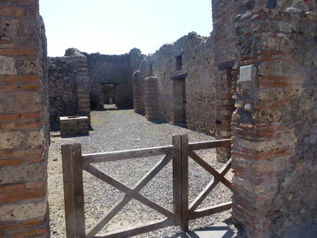VI.7.15 Pompeii. June 2012. Looking west from entrance doorway. Photo courtesy of Michael Binns.