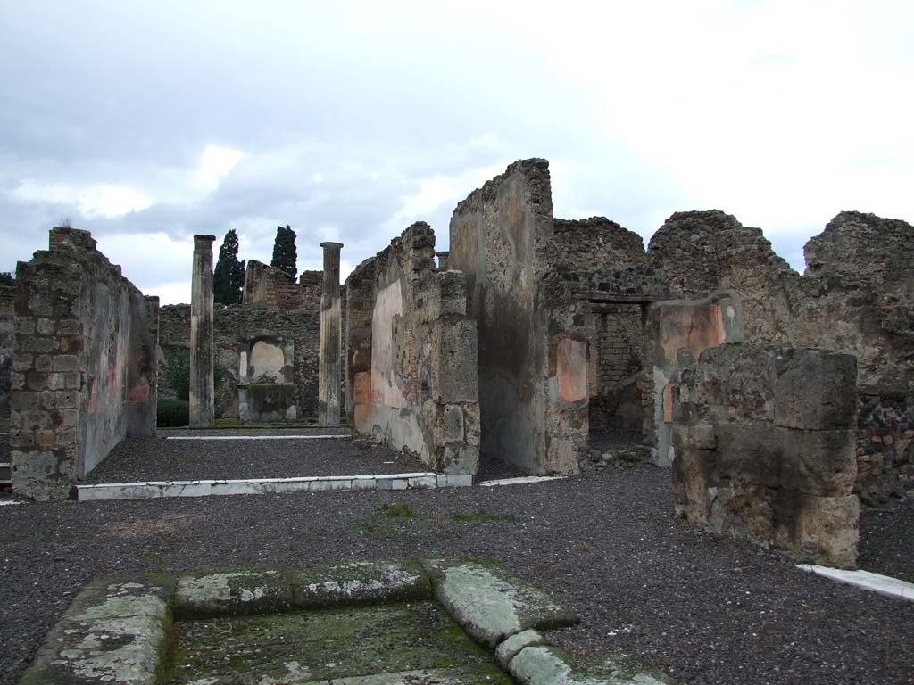 VI.7.20 Pompeii. W.1225. Looking north-west across impluvium in atrium. 
Photo by Tatiana Warscher. Photo © Deutsches Archäologisches Institut, Abteilung Rom, Arkiv. 
